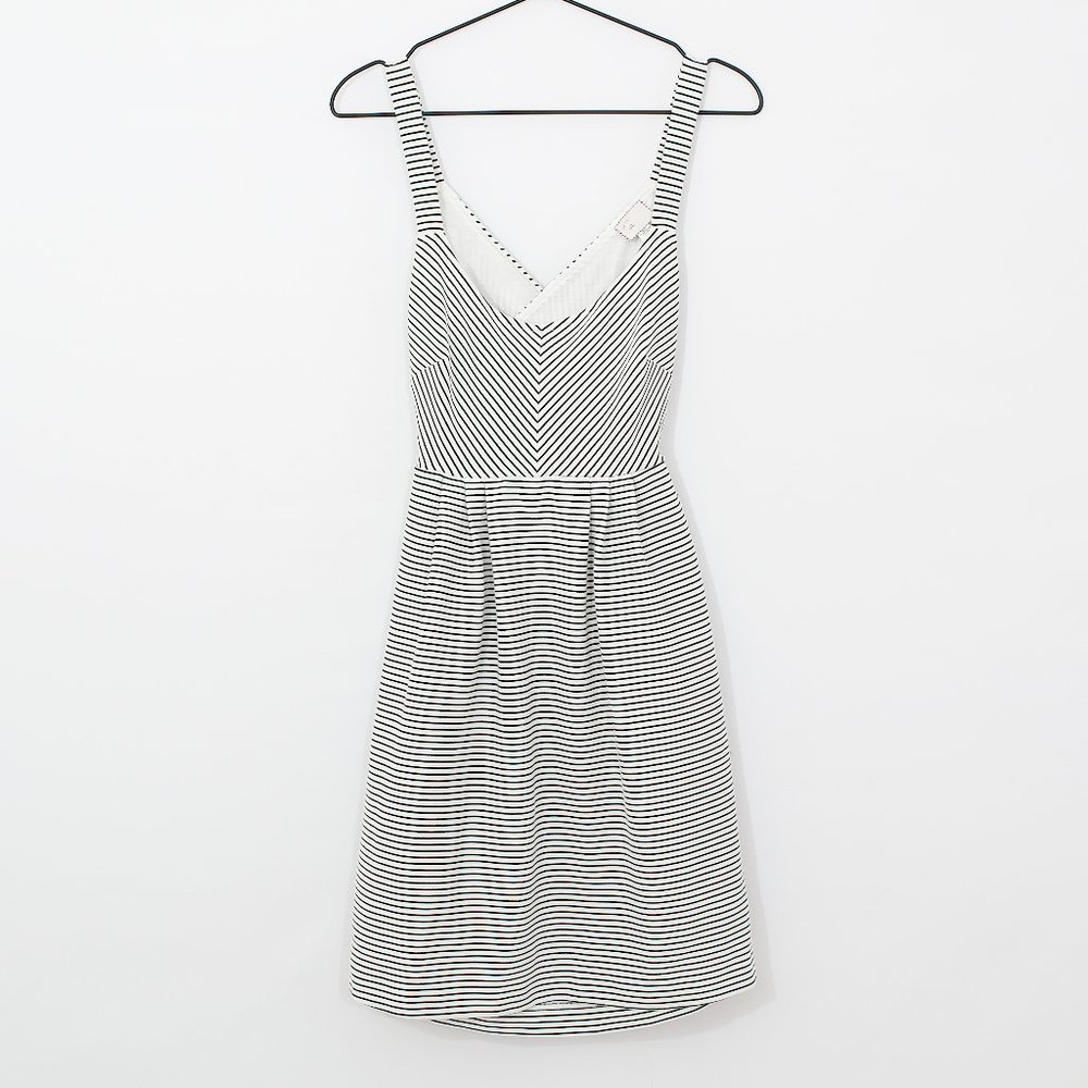 Anthropologie Crisscross Strap Keyhole Back Dress